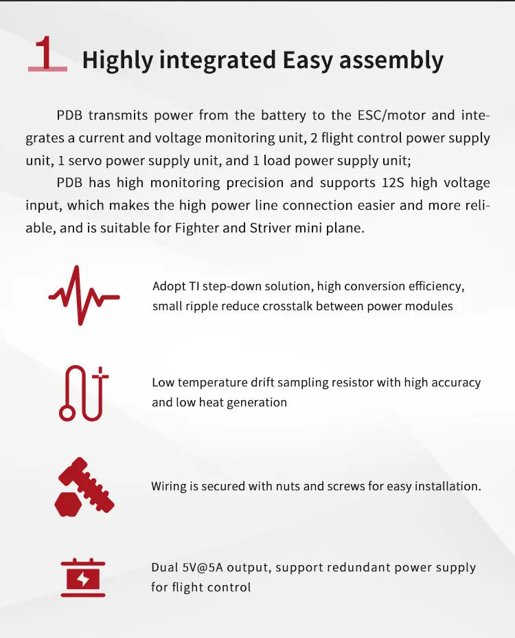 Makeflyeasy Aerial survey drone power distribution board PDB