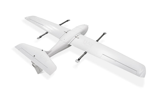 Skywalker SKY245 UAV VTOL Drone with white body and wings for versatile aerial missions.
