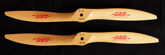 High Performance SAIL Beechwood Propeller   Forward & Reverse Blades for Gas Powered RC Airplanes