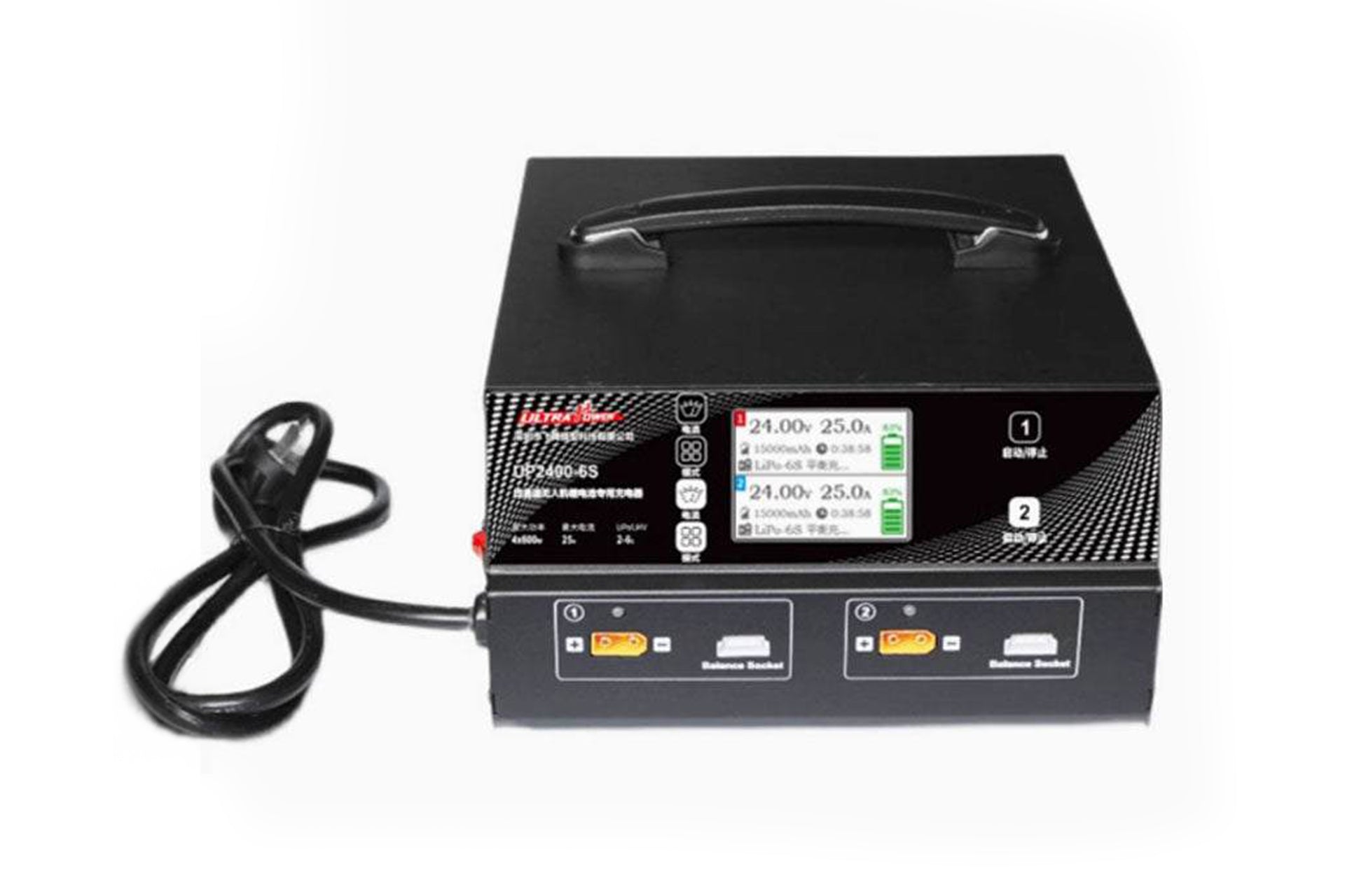 Intelligent Battery Charger - UP2400-6S 4x600W 25A Professionally Designed