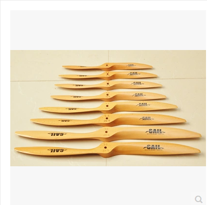High Performance SAIL Beechwood Propeller   Forward & Reverse Blades for Gas Powered RC Airplanes