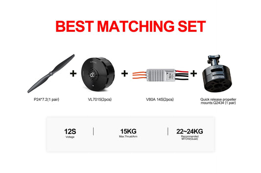 TMOTOR VL7015 Drone Power System Kit - High-Performance VTOL Solution