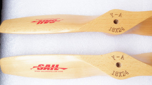 High Performance SAIL Beechwood Propeller  High Pitch Design for Gas Powered Drones