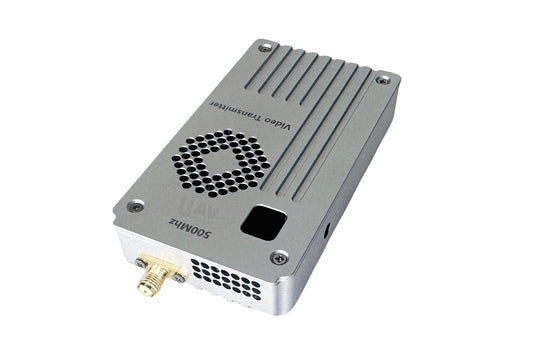 8W wireless video transmitter, 1.2Ghz, long range 15km, silver design, SMA port.