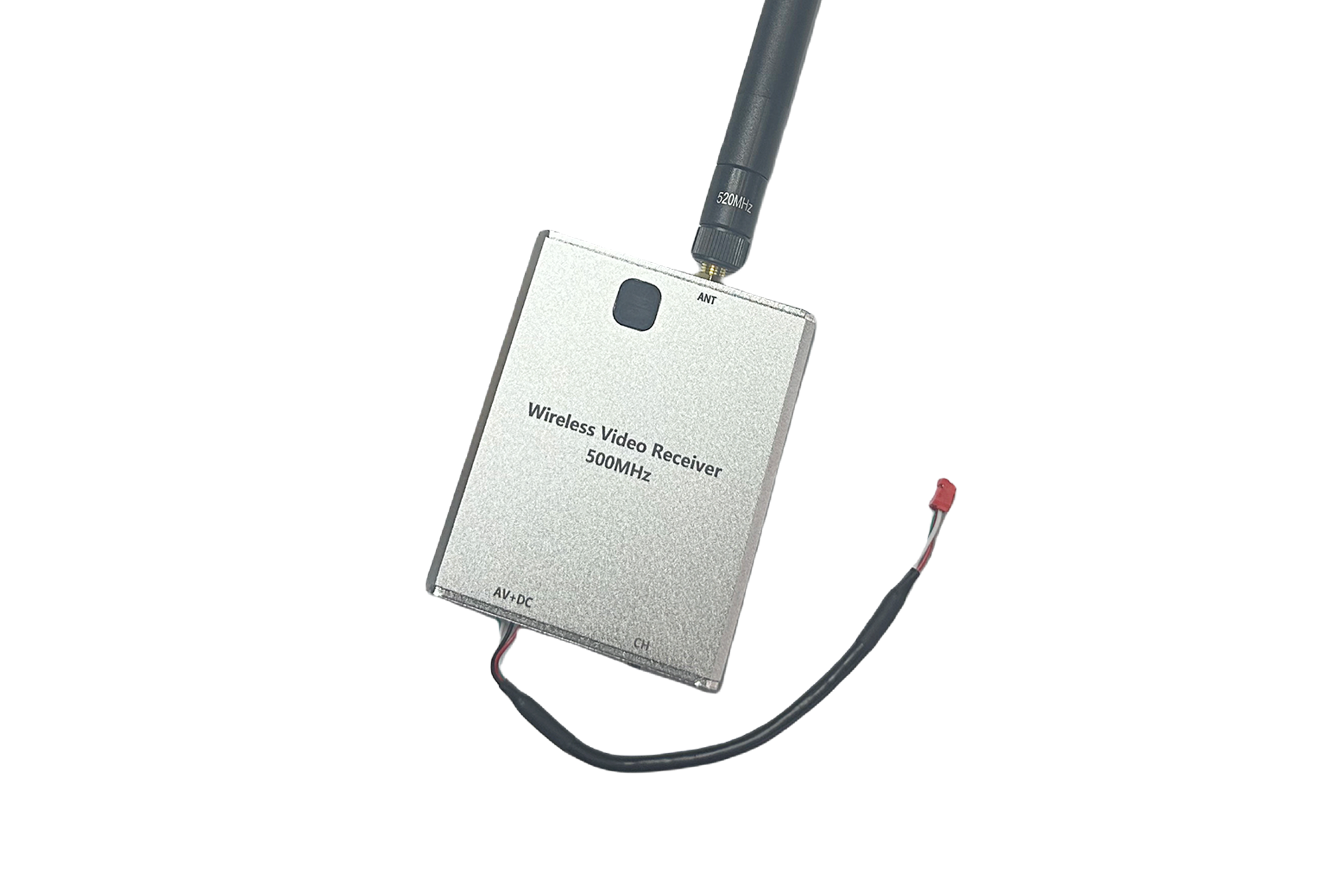 1.2Ghz 8W wireless video receiver with antenna and AV cable.