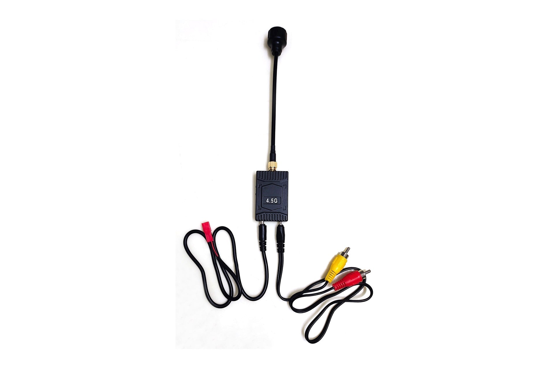 4.5GHz long range video transmitter with cables and antenna.