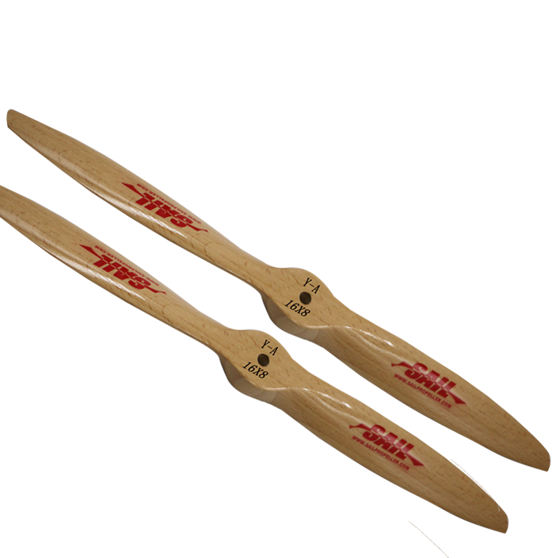 High Performance SAIL Beechwood Propeller   Forward & Reverse Blades for Gas Powered RC Airplanes