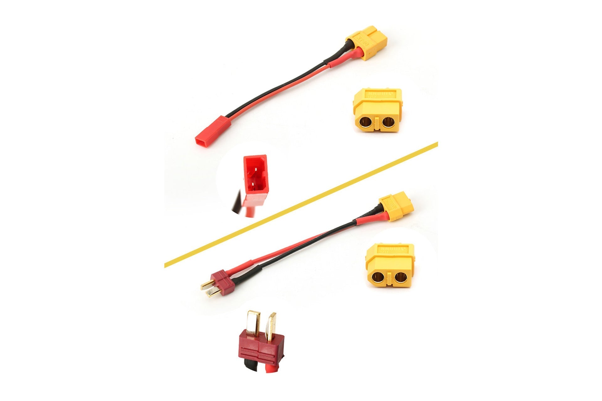 XT60 Adapter Cable - Durable AMASS Adapter with DuPont Connector for RC & Electronics