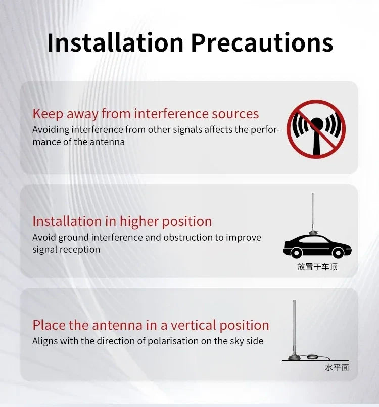 915M Digital Transmission Fibreglass Antenna High Gain Signal 60km Long Range