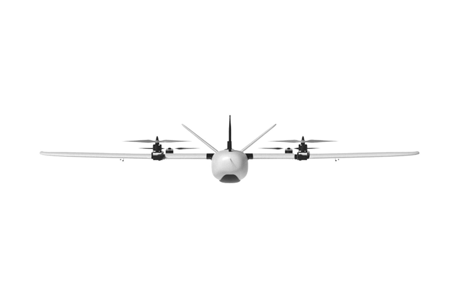 Makeflyeasy Freeman 2+2 2300mm UAV VTOL Drone in flight view.