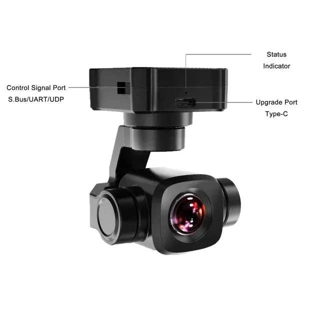 4K Ultra HD Video - SIYI A8 Mini 4K 8MP Gimbal Camera with 6X Digital Zoom