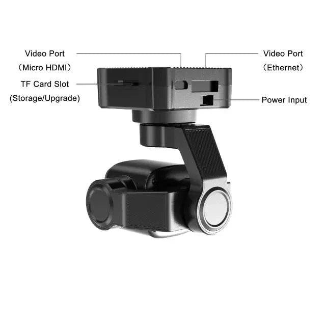 4K Ultra HD Video - SIYI A8 Mini 4K 8MP Gimbal Camera with 6X Digital Zoom