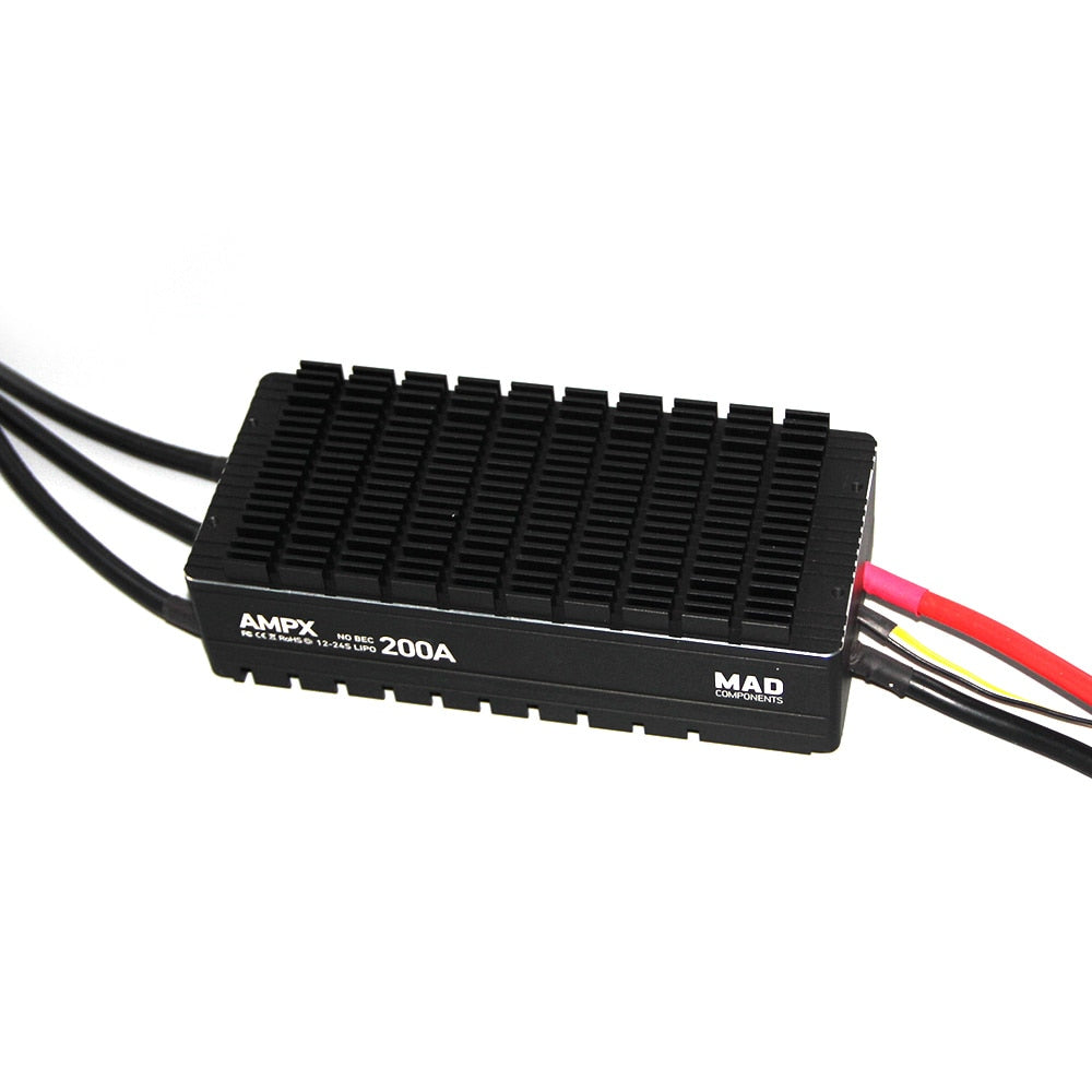 MAD AMPX ESC 200A 12-24S electronic speed controller for DIY drones and RC vehicles.