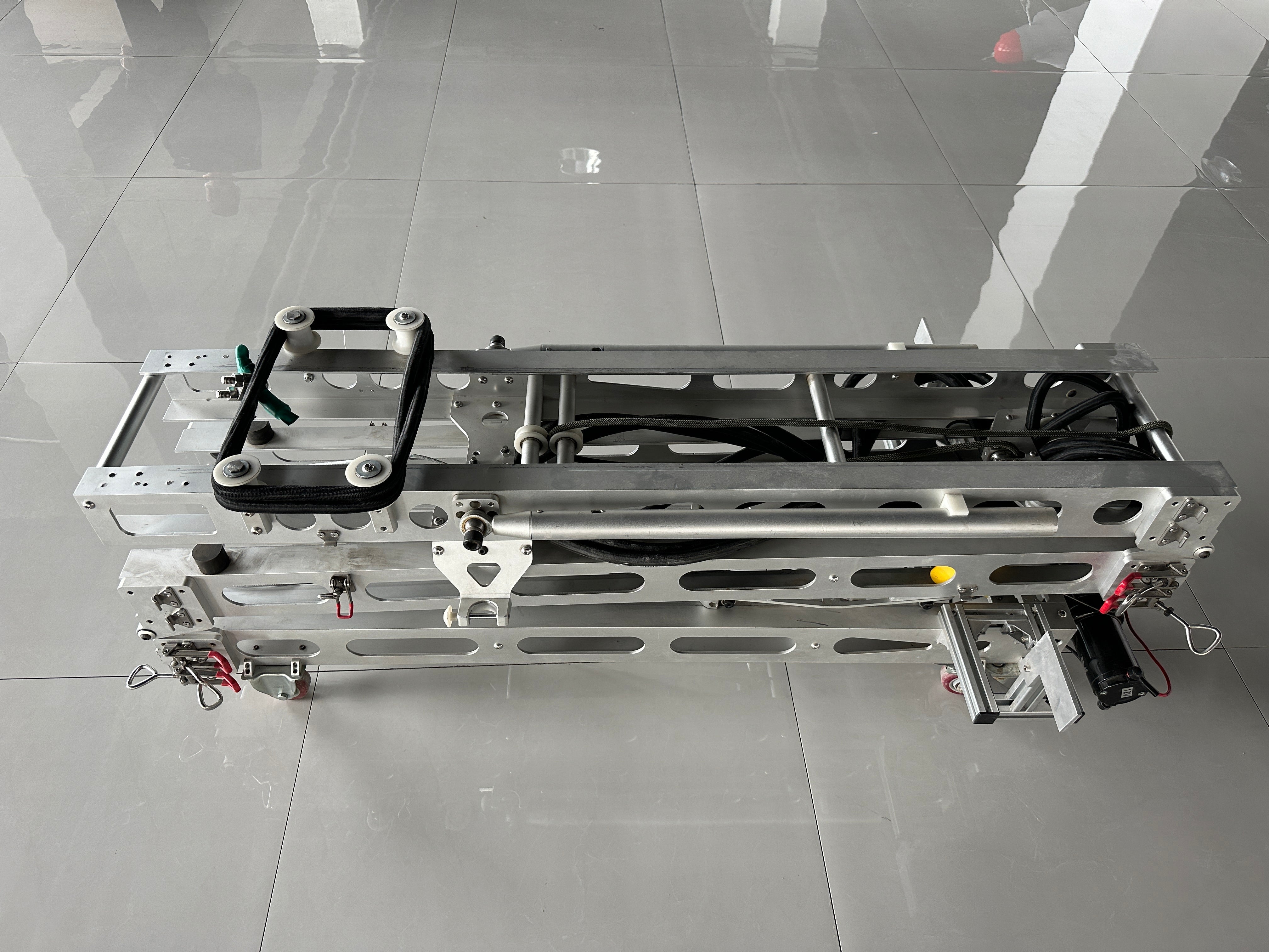 SKYEYE 2000mm Catapult Ejection Rack for professional use, folded position, metal structure.