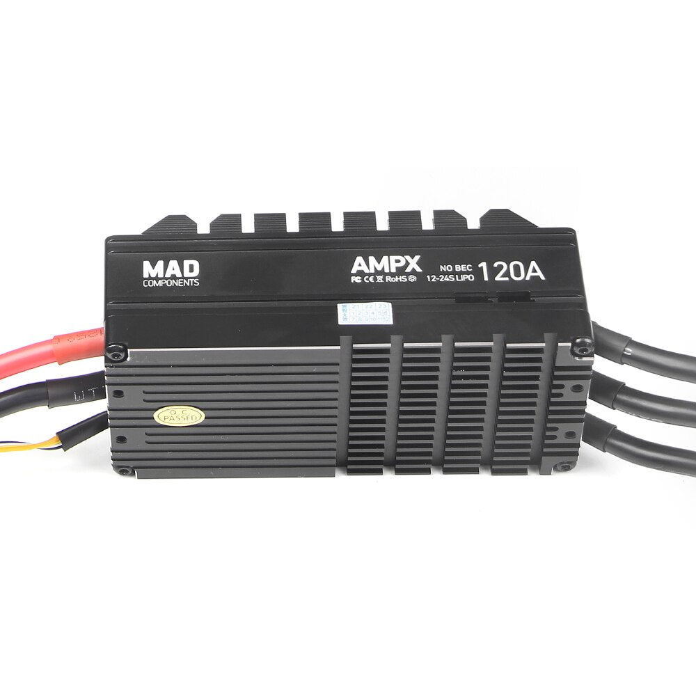 MAD AMPX ESC 120A HV 12S-24S Black