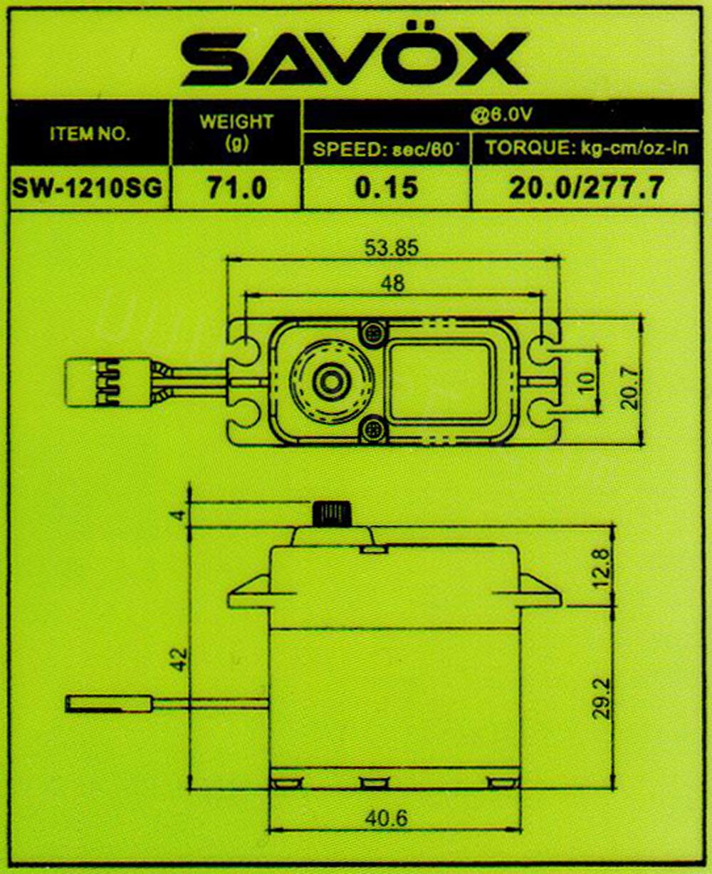 Savox SW-1210SG Servo