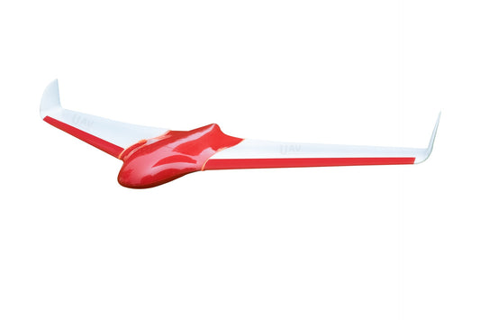Skywalker X8 Strong Composite 2122mm UAV Fixed Wing Drone with red and white body, upgraded design, and delta wing.