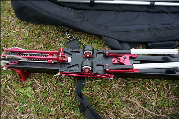 Skywalker catapult ejection rack for UAV fixed-wing aircrafts, high-quality aluminum design.