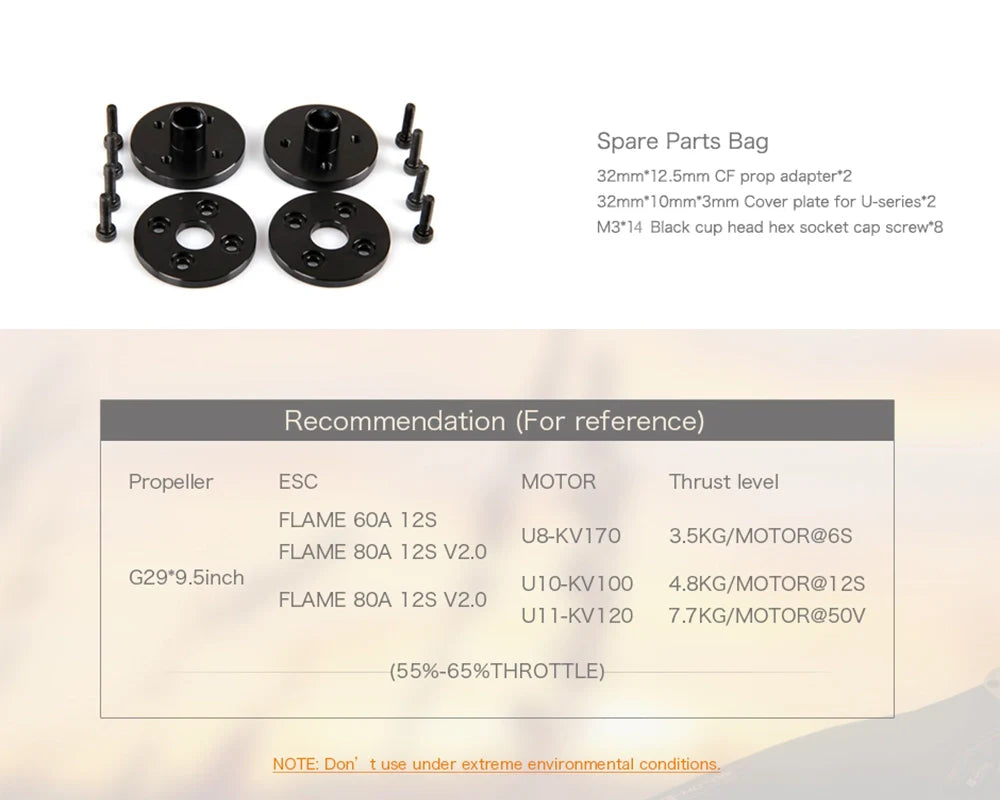 T motor carbon fiber paddle pair 29x9.5