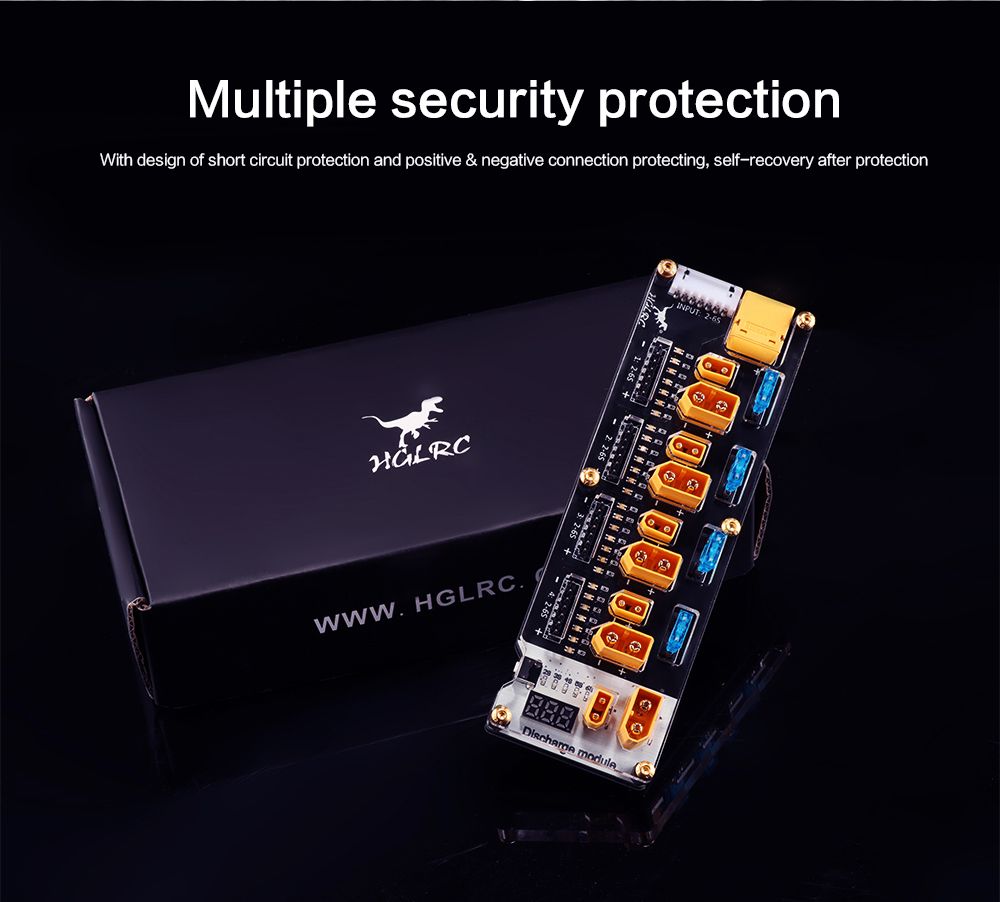 HGLRC PRO Lithium Battery Balance Charger Board 40A XT60 XT30 2-6S LIPO Discharger for IMAX B6 ISDT Q6 HOTA D6 Pro P6 DIY Parts